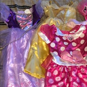 5 Girl Princess Dress Up Dresses Size 4-6 Costumes